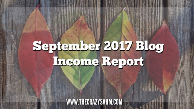 September 2017 Blogging Income Report